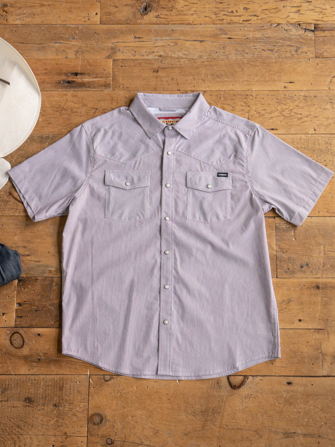 Cutler Cinch Men's Pinstripe Pearl Snap