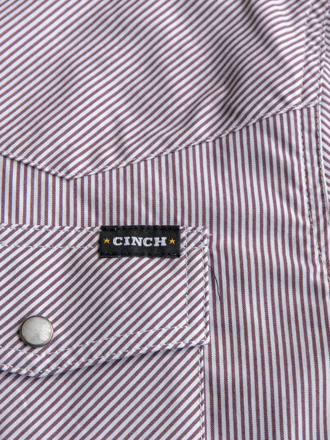Cutler Cinch Men's Pinstripe Pearl Snap
