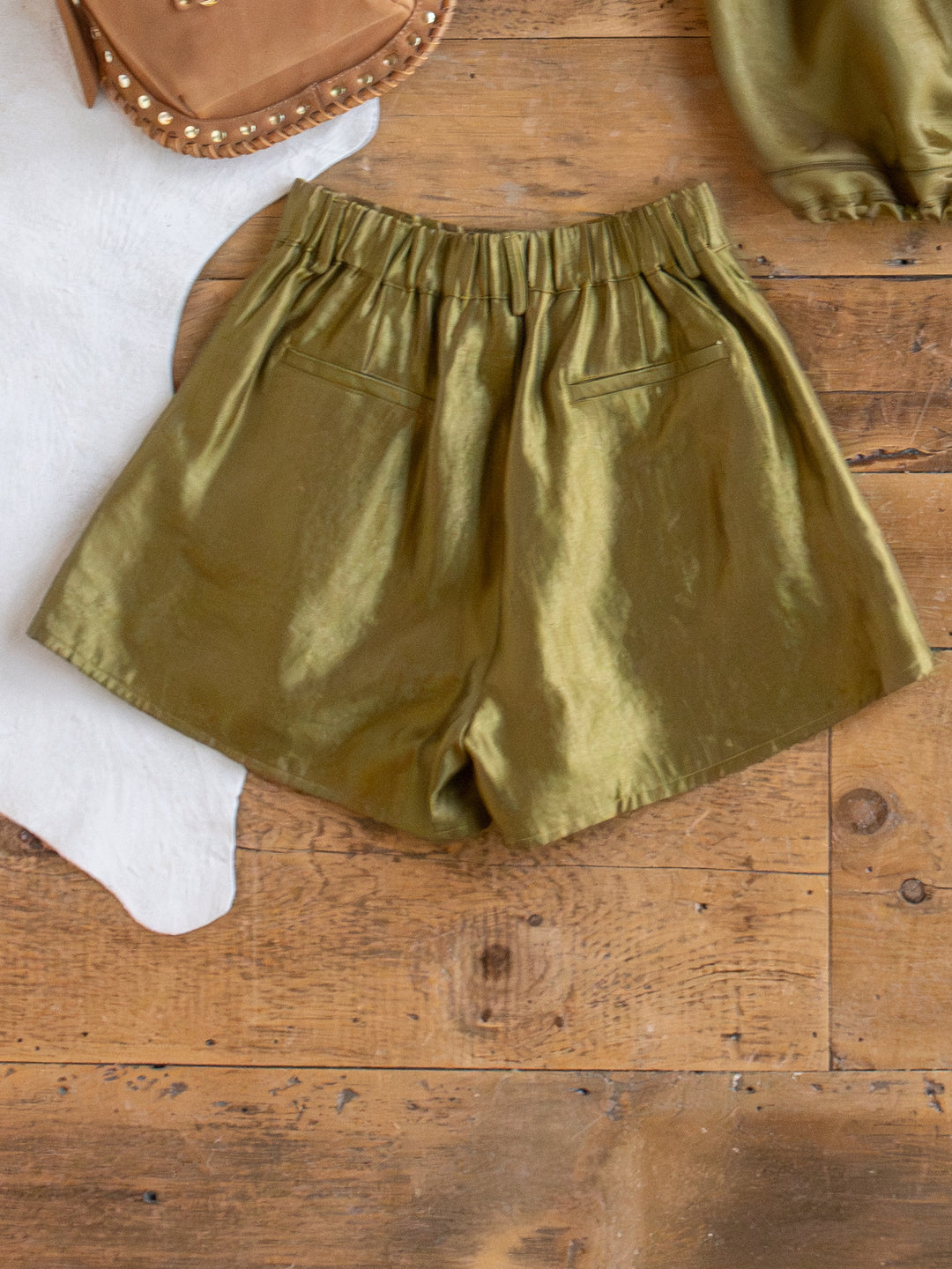 Caddo Olive Satin Set