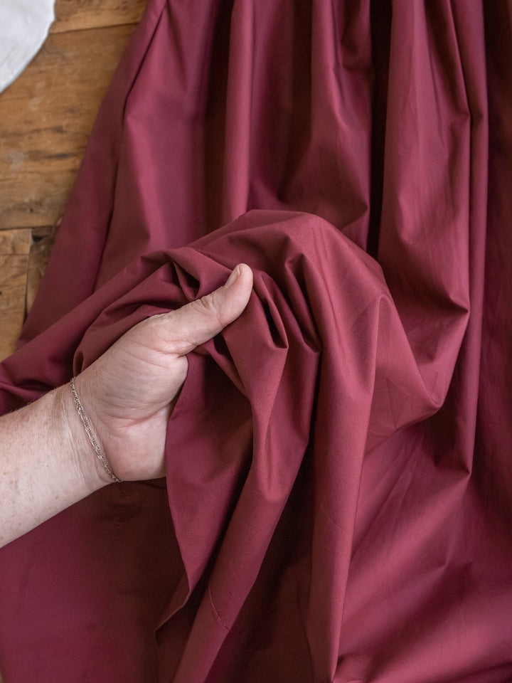Lenora Wine Strapless Dress