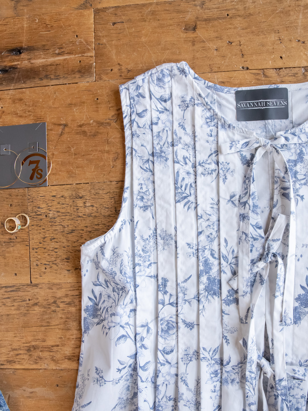 Westwater Floral Tie Front Top