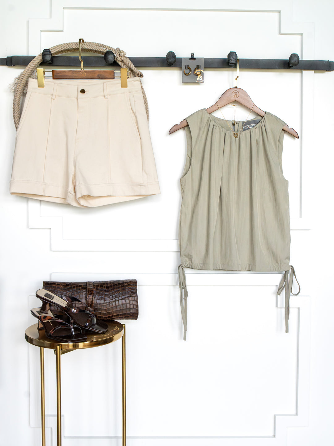 Tolley Sage Side Tie Top