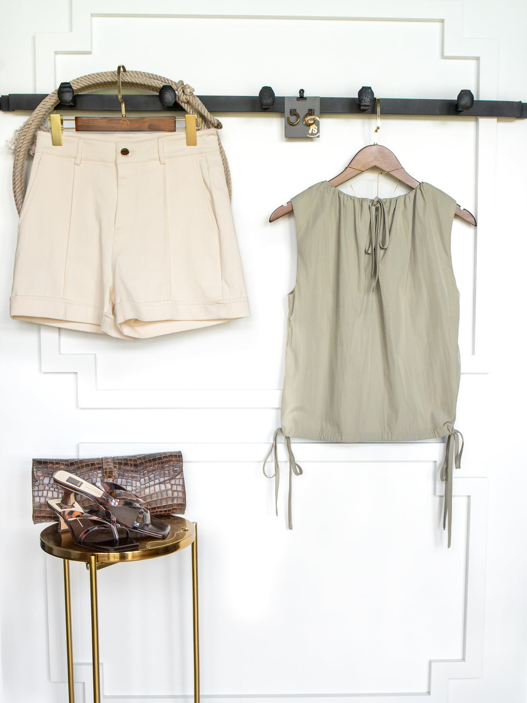 Tolley Sage Side Tie Top