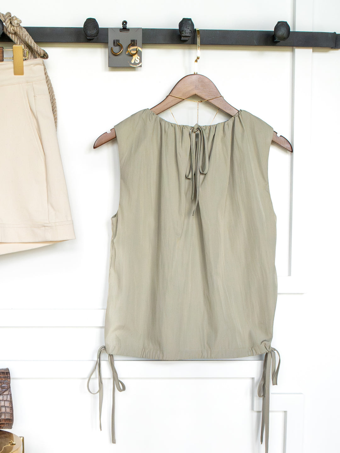 Tolley Sage Side Tie Top