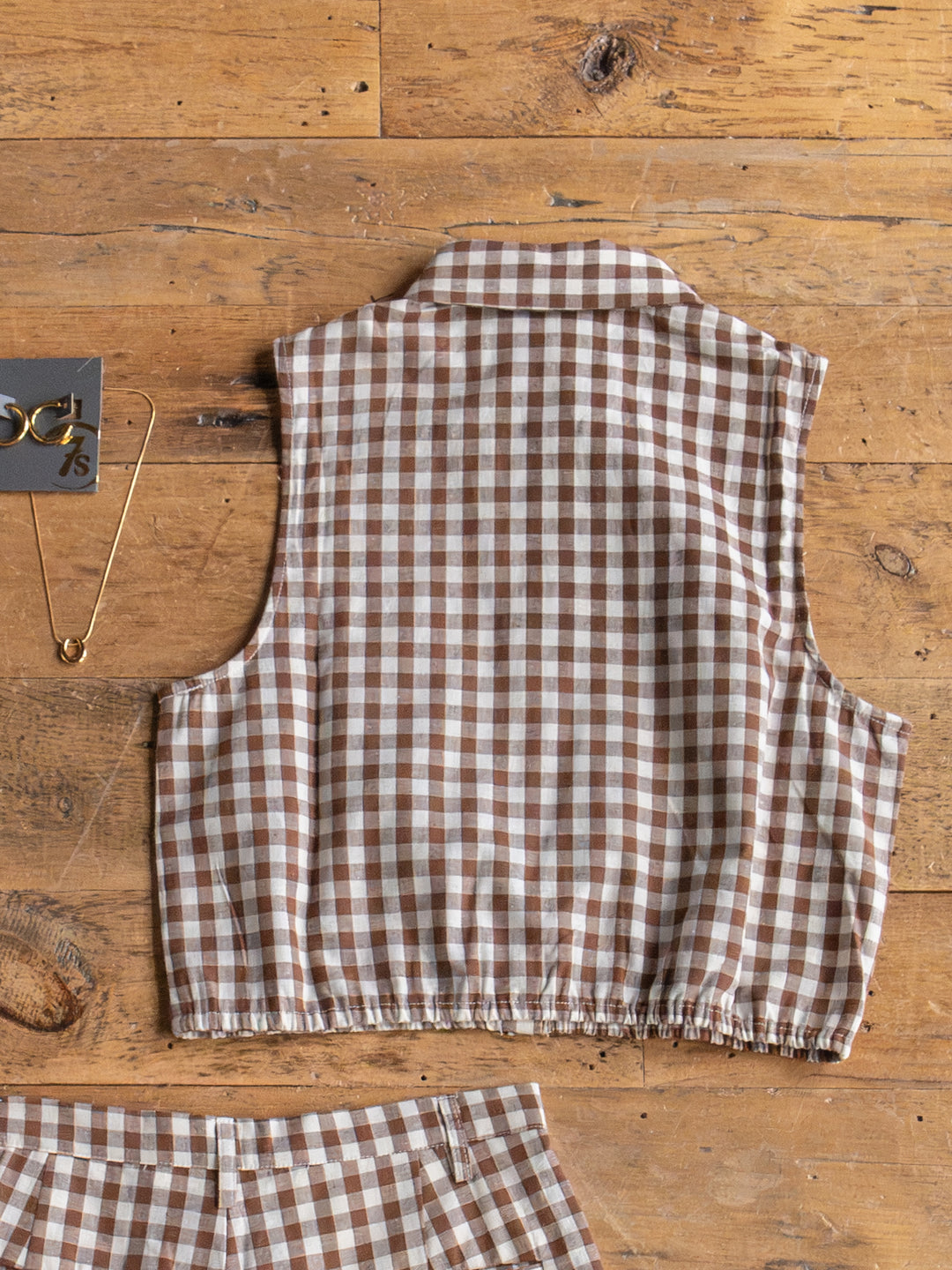 Hazelton Chocolate Gingham Set