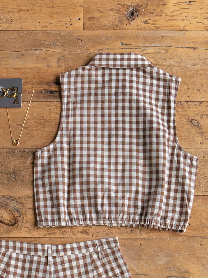 Hazelton Chocolate Gingham Set