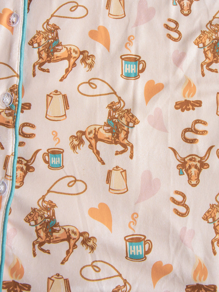 Westby Western Graphic Pajama Set