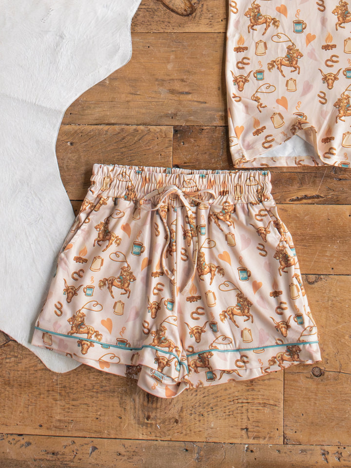 Westby Western Graphic Pajama Set