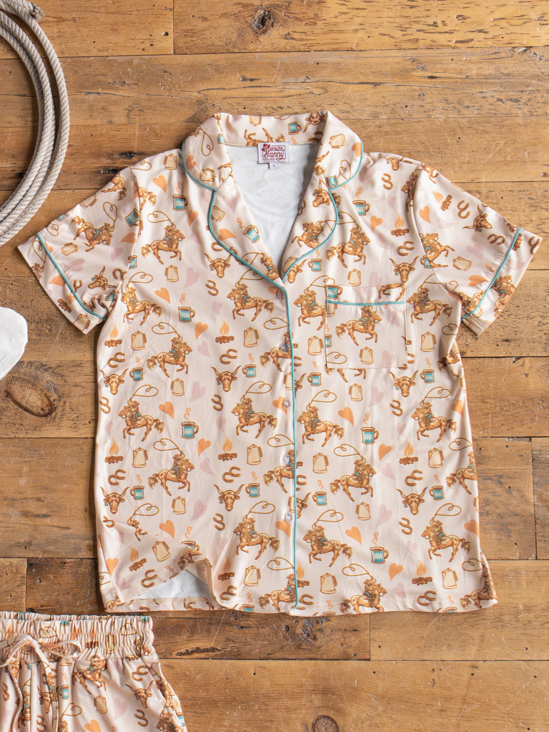 Westby Western Graphic Pajama Set