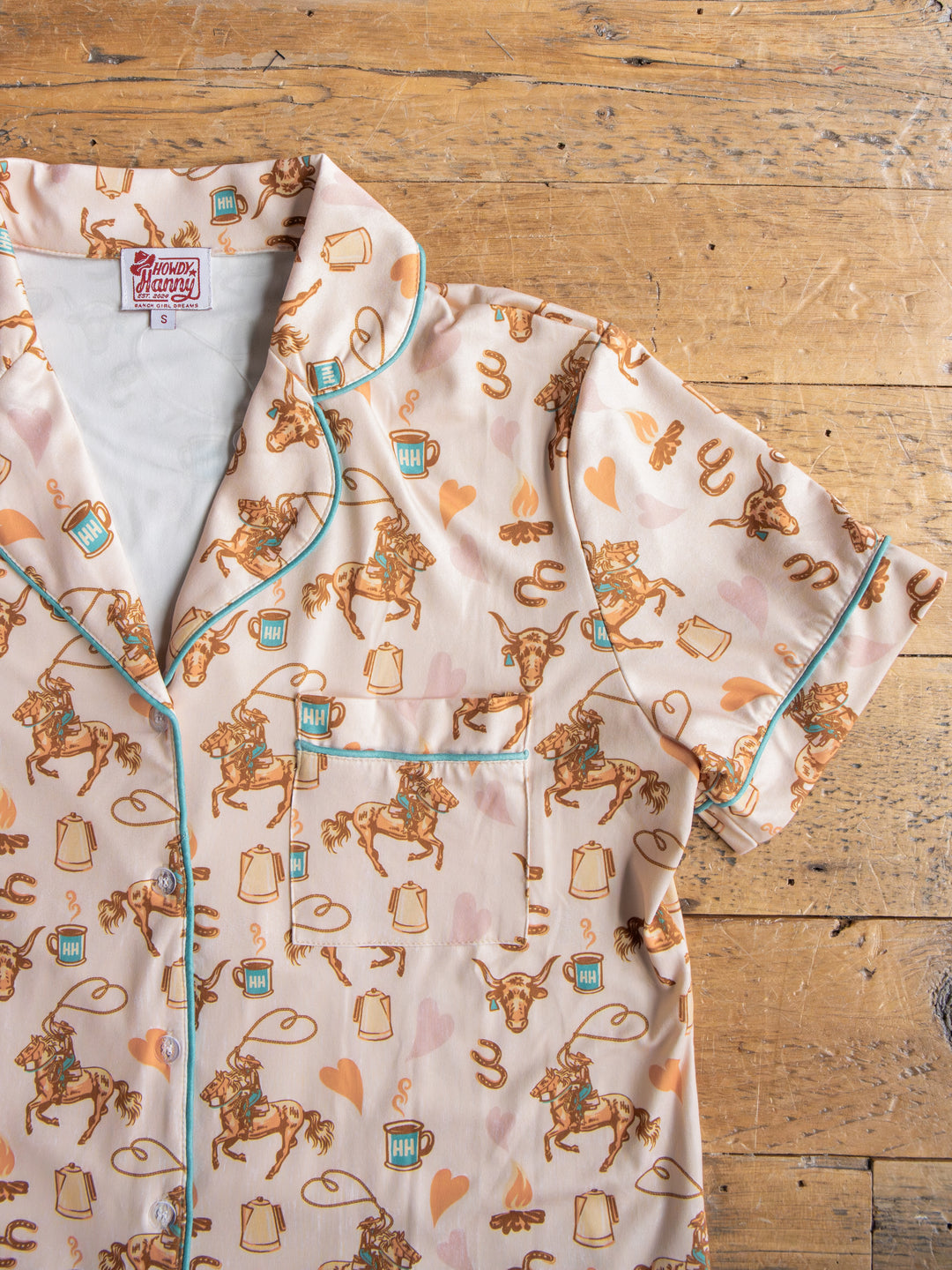 Westby Western Graphic Pajama Set