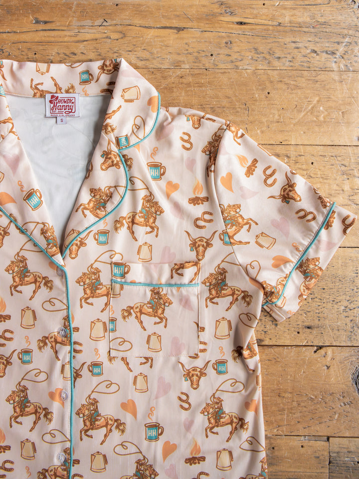 Westby Western Graphic Pajama Set