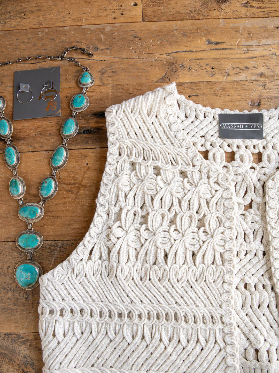 Cerrillo Natural Crochet Vest