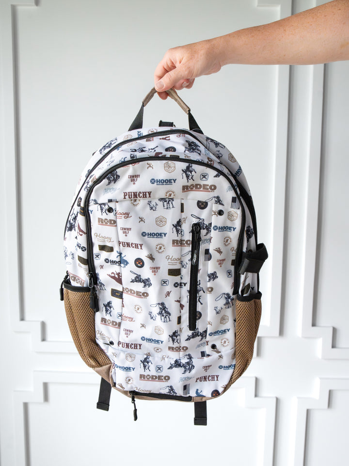 Cowboy Golf Medium Canvas Hat Holder Backpack