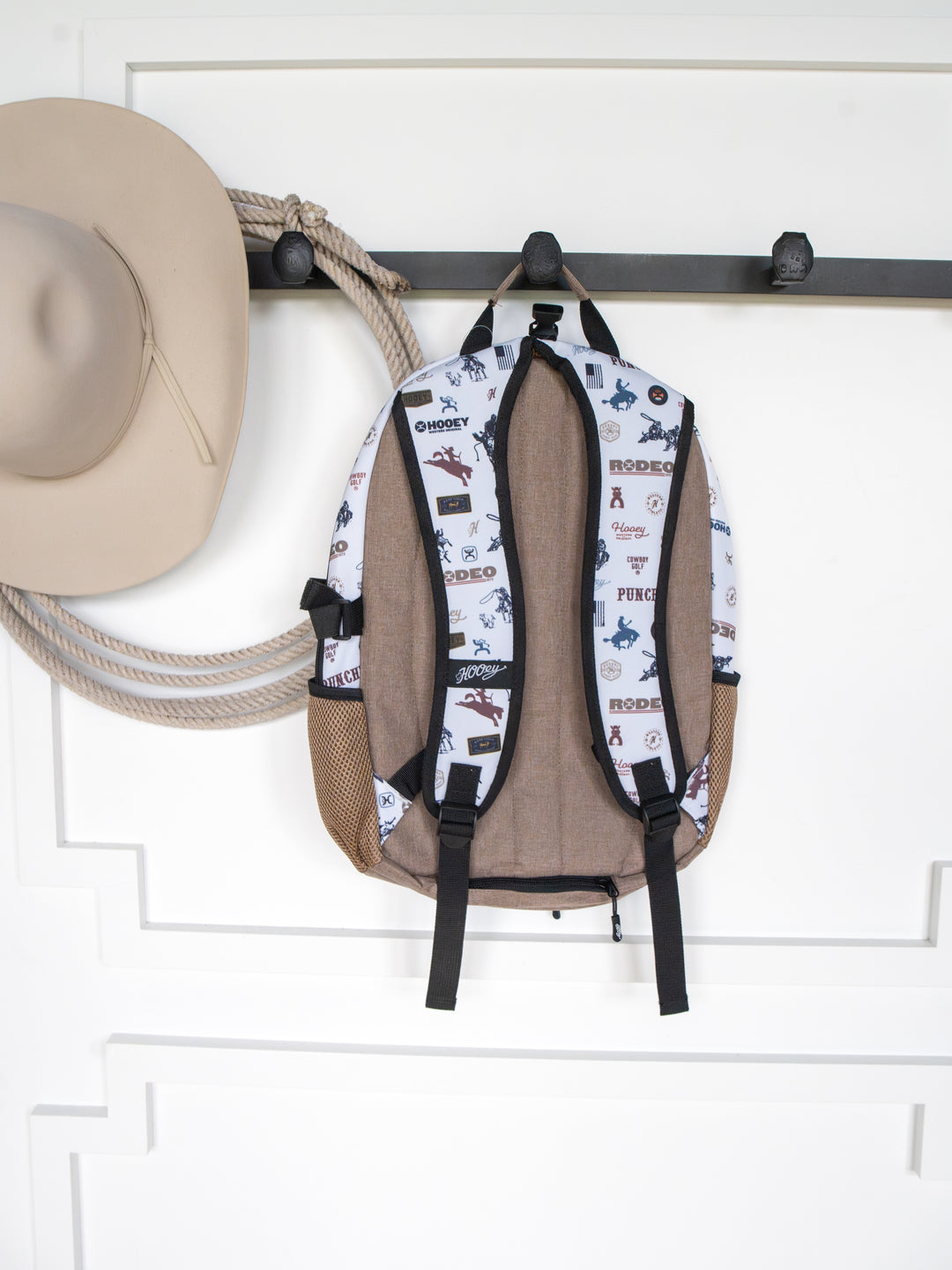 Cowboy Golf Medium Canvas Hat Holder Backpack
