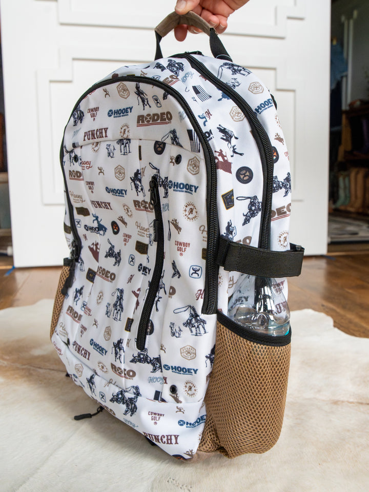 Cowboy Golf Medium Canvas Hat Holder Backpack