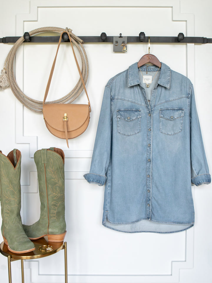 Waucoma Denim Button Up Dress