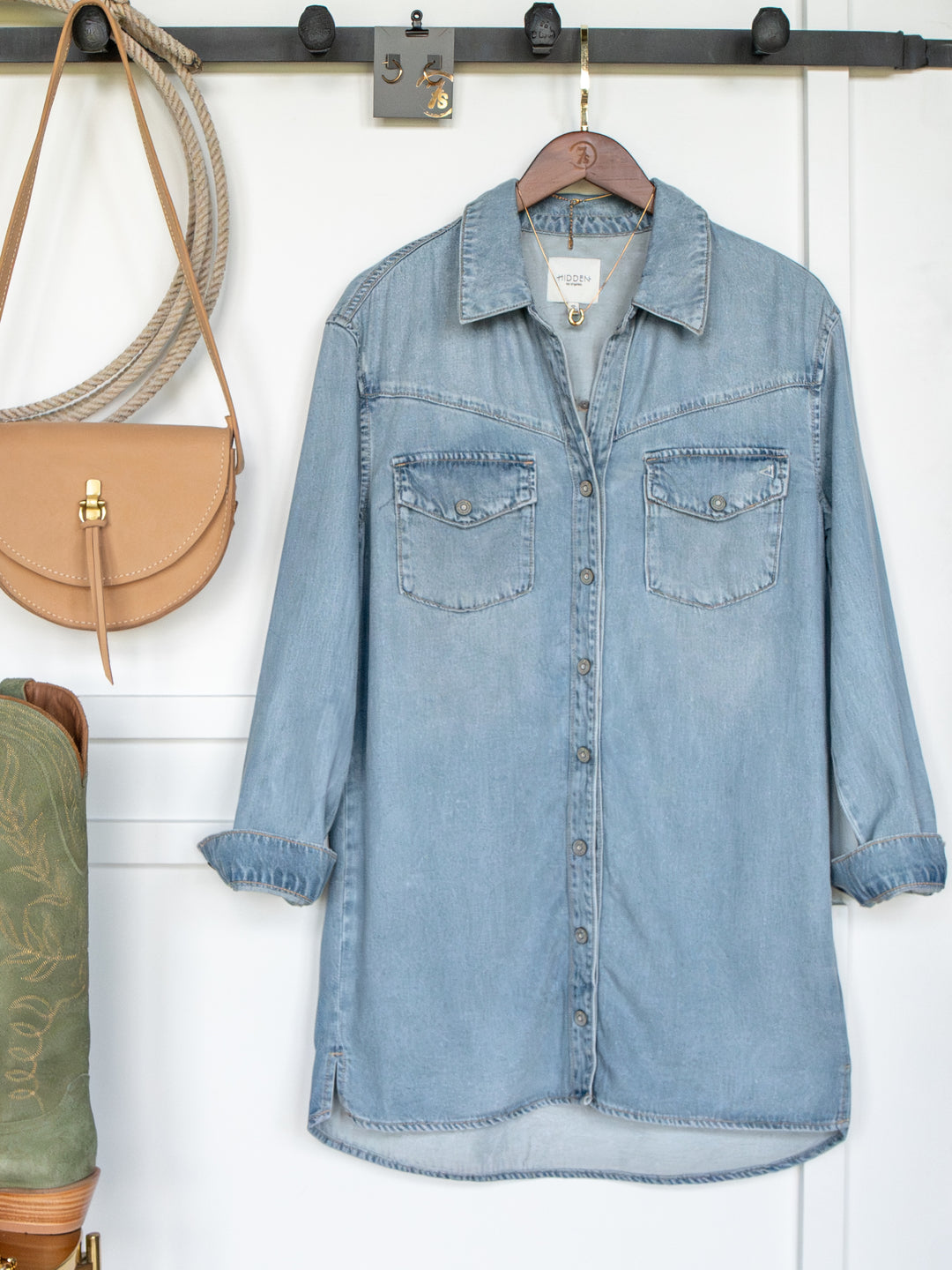 Waucoma Denim Button Up Dress