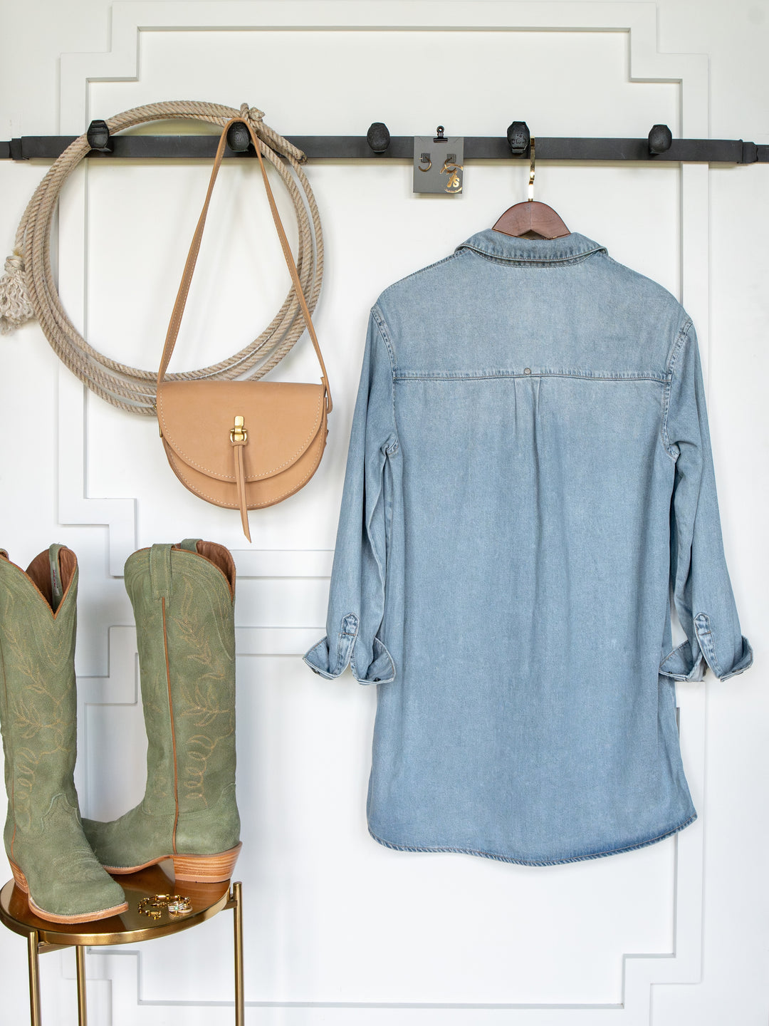 Waucoma Denim Button Up Dress