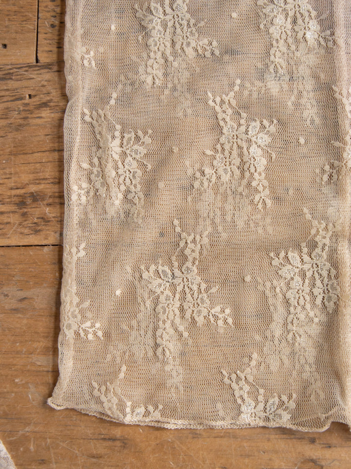 Safford Natural Lace Mesh Top