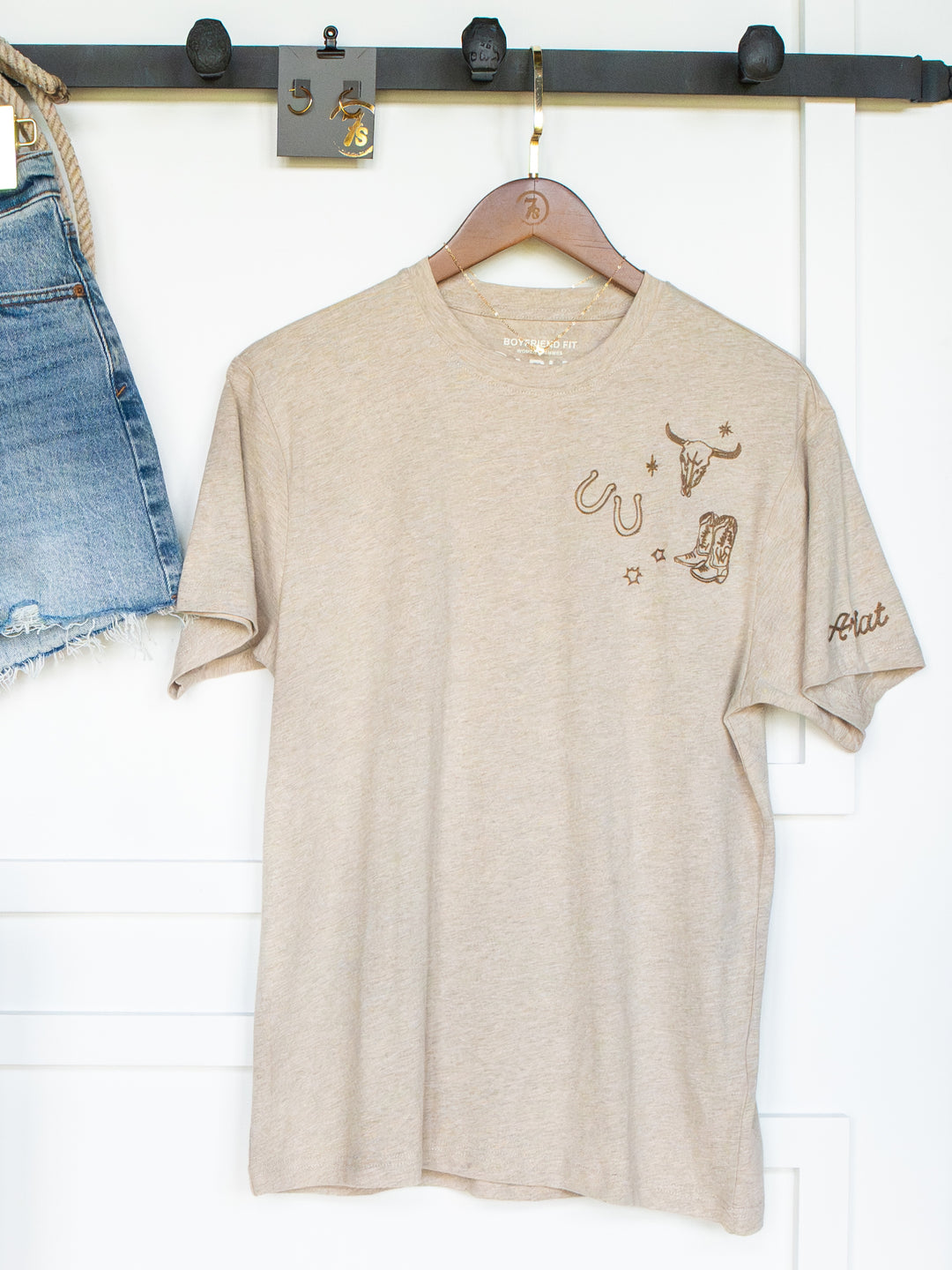 Western Nights Oatmeal Graphic Tee