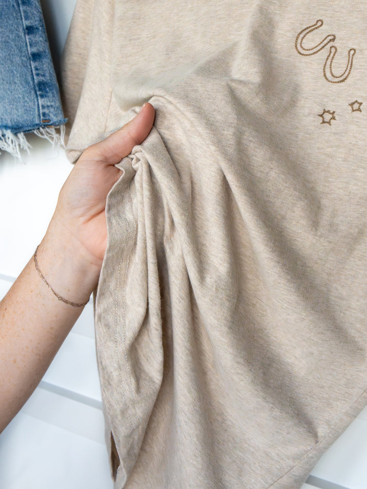 Western Nights Oatmeal Graphic Tee