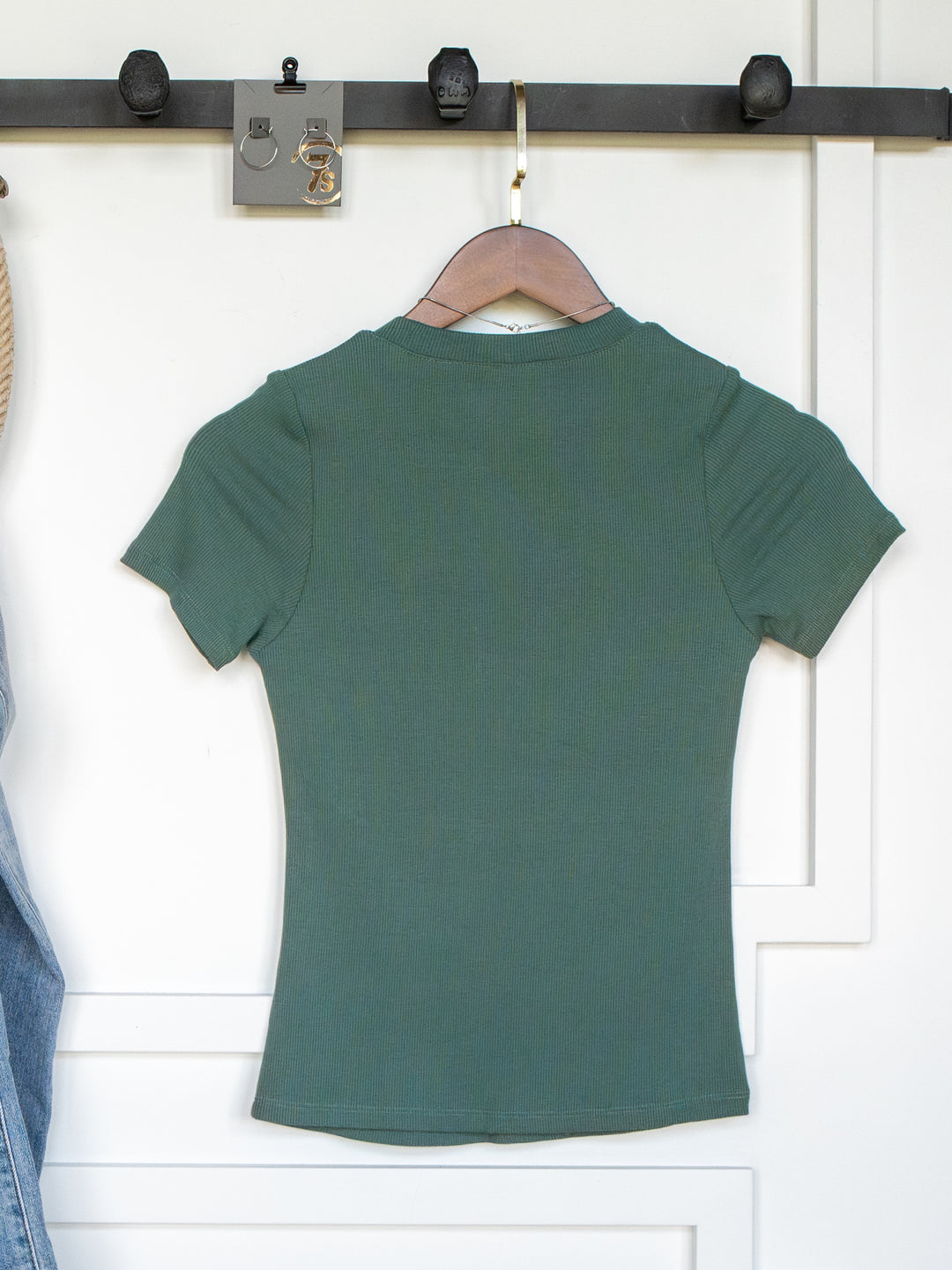 Lamotte Blue Sage Ribbed Tee