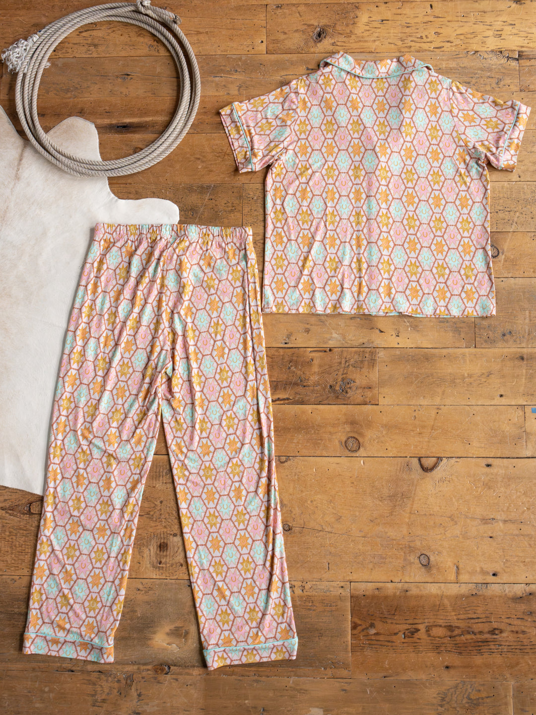Rio Rancho Western Graphic Pajama Set