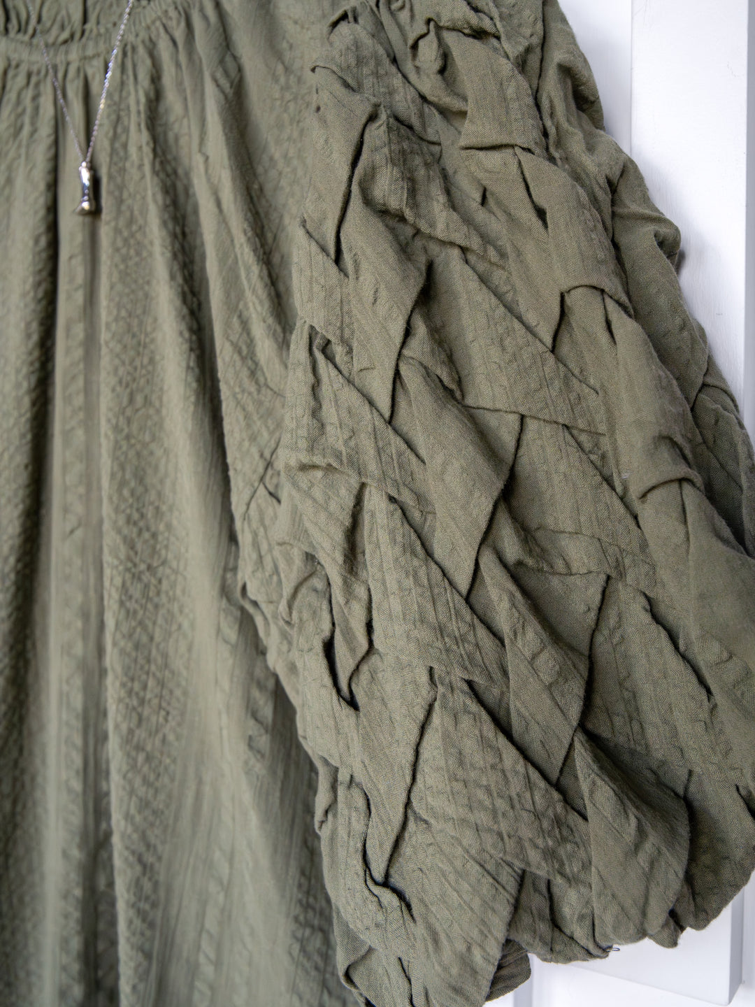 Kenawha Sage Puff Sleeve Top