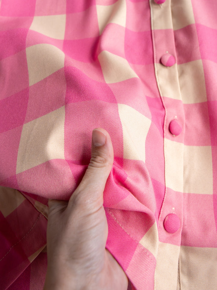 Ramona Pink Gingham Dress