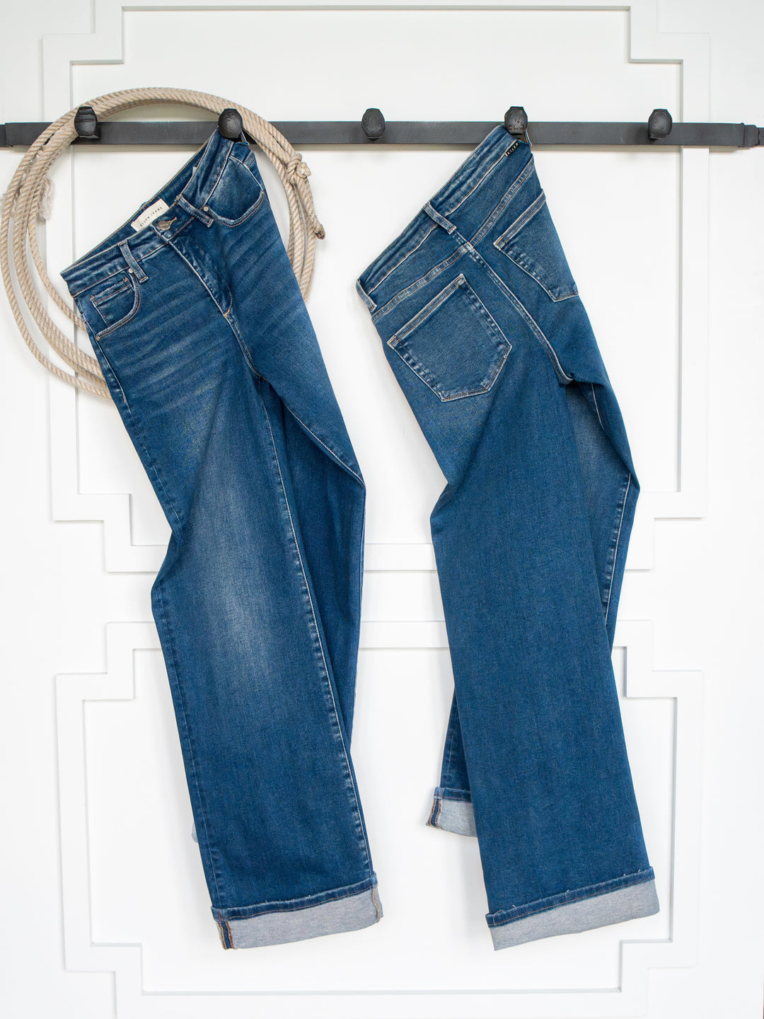 The Lenni High Rise Slim Wide Leg Jean
