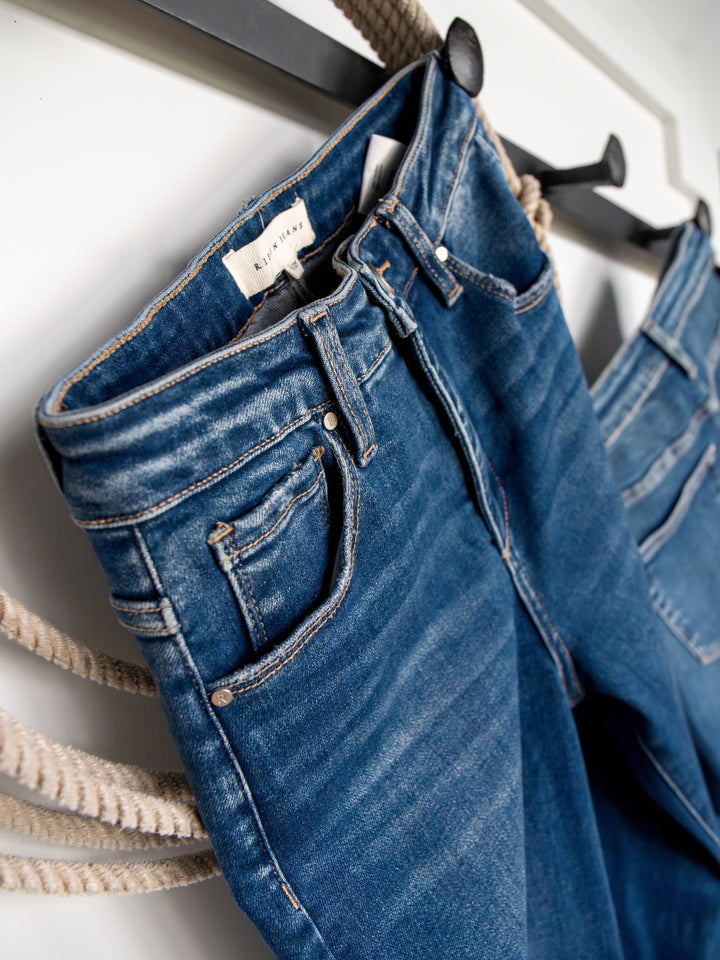 The Lenni High Rise Slim Wide Leg Jean