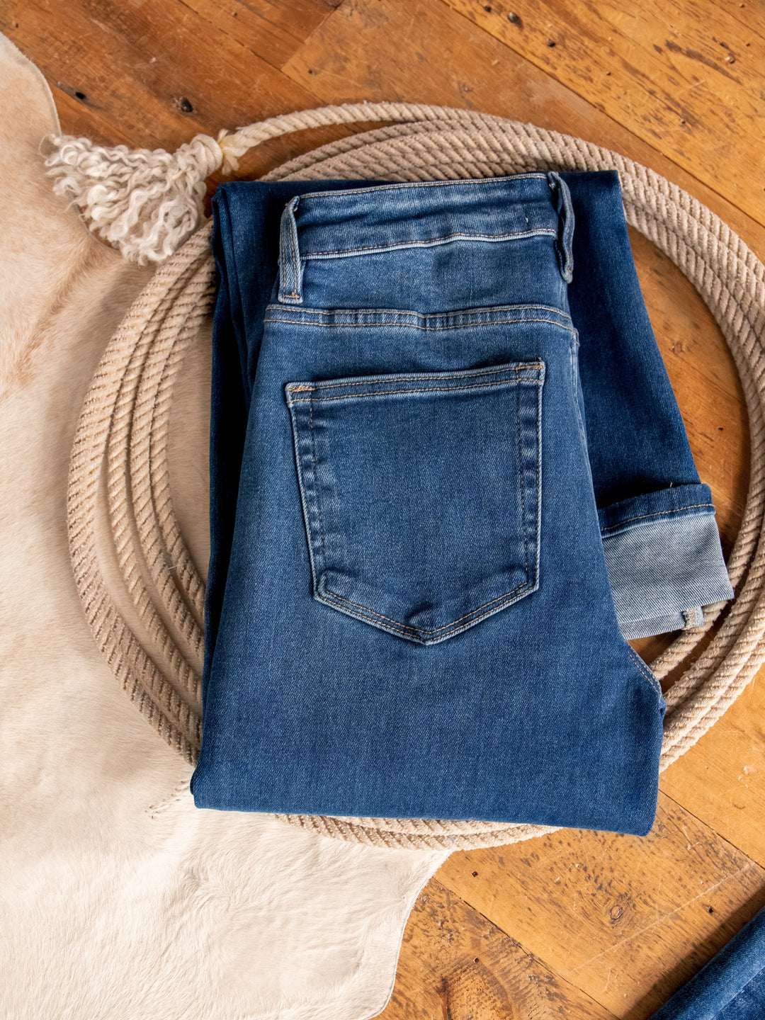 The Lenni High Rise Slim Wide Leg Jean