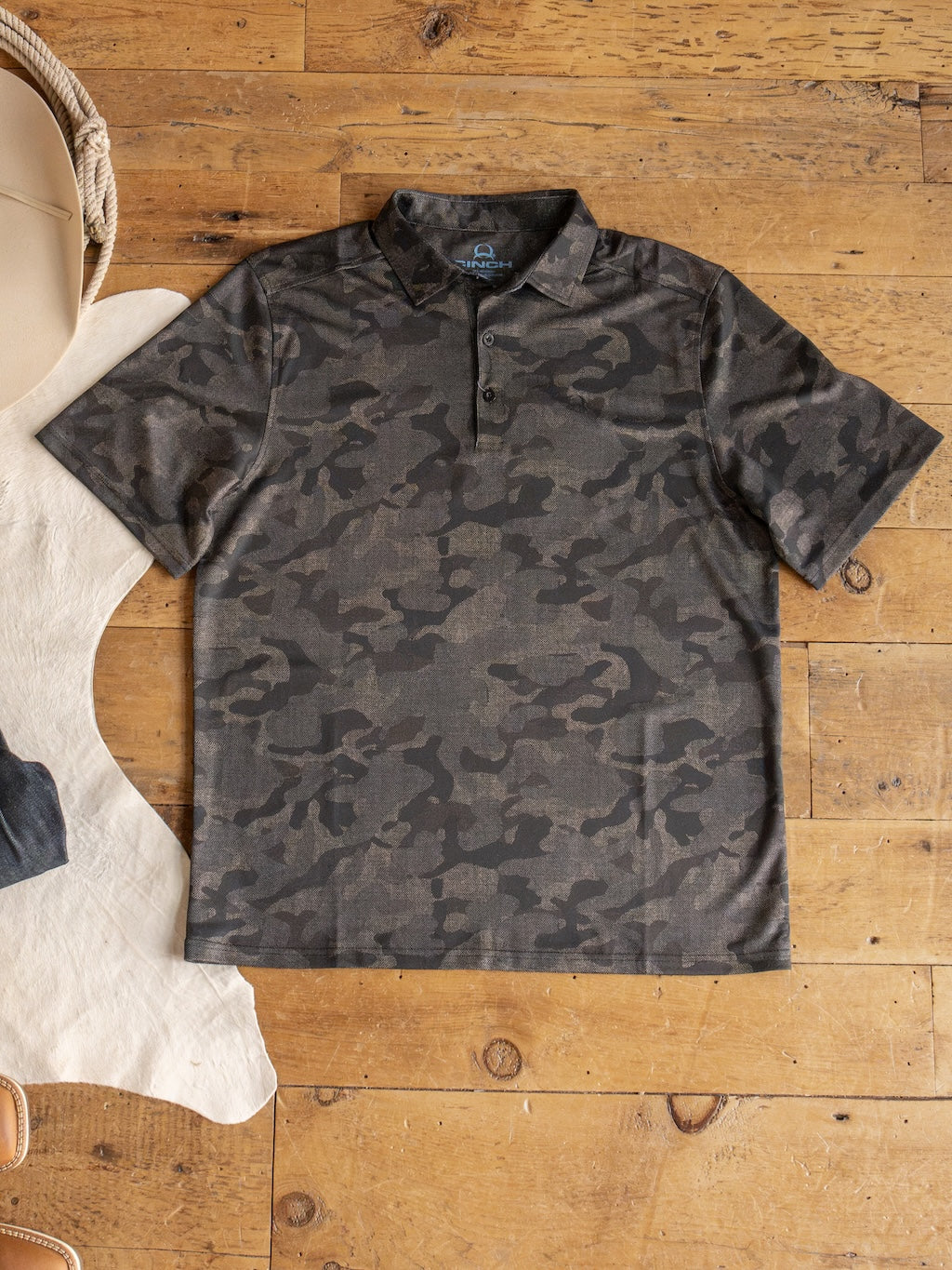 Elkton Cinch Men's Camo Polo