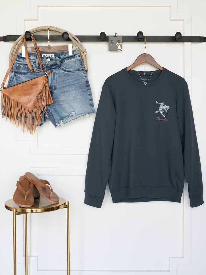 Gillette Slate Western Graphic Pullover