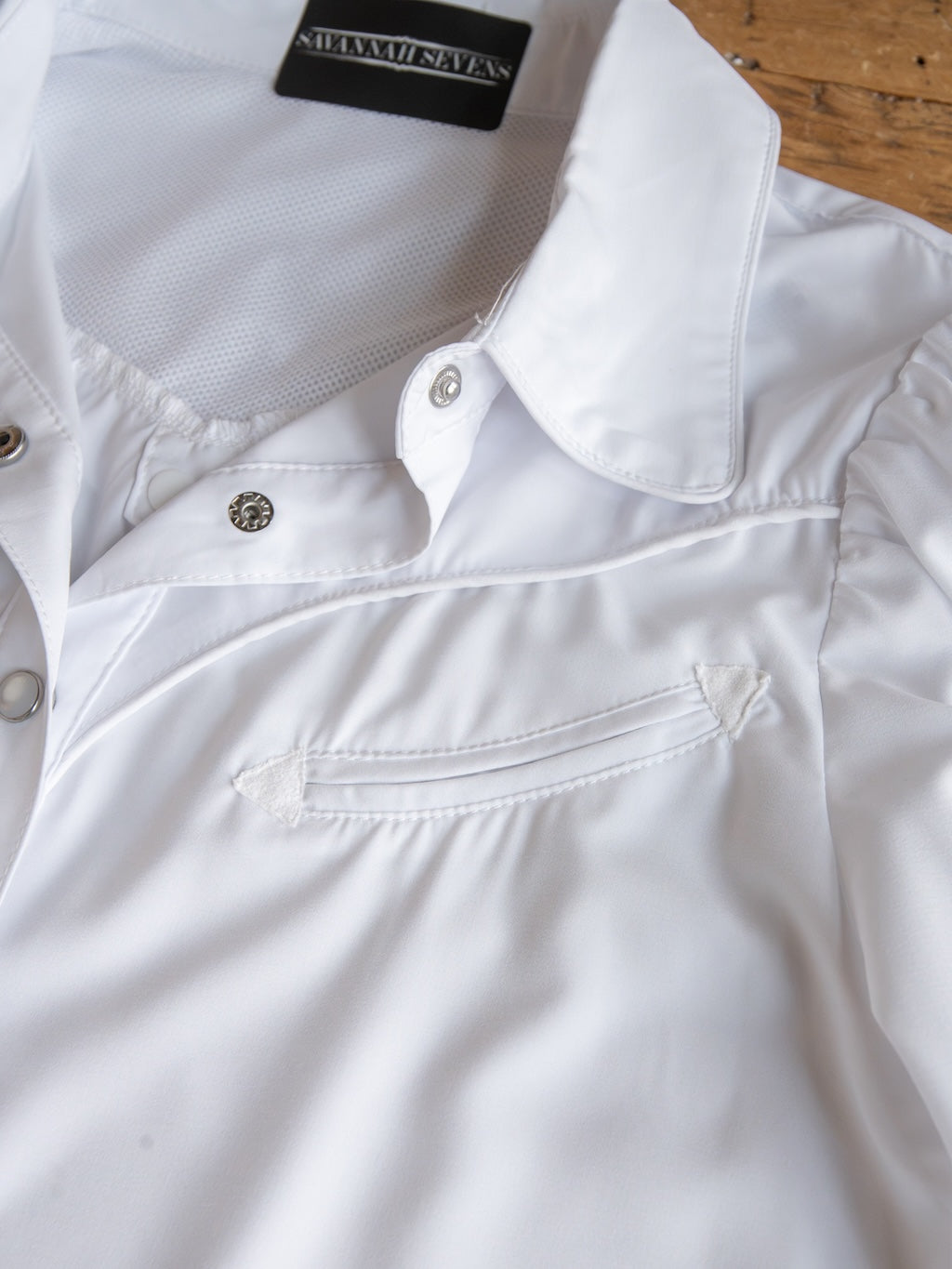 Belington White Retro Pearl Snap Top
