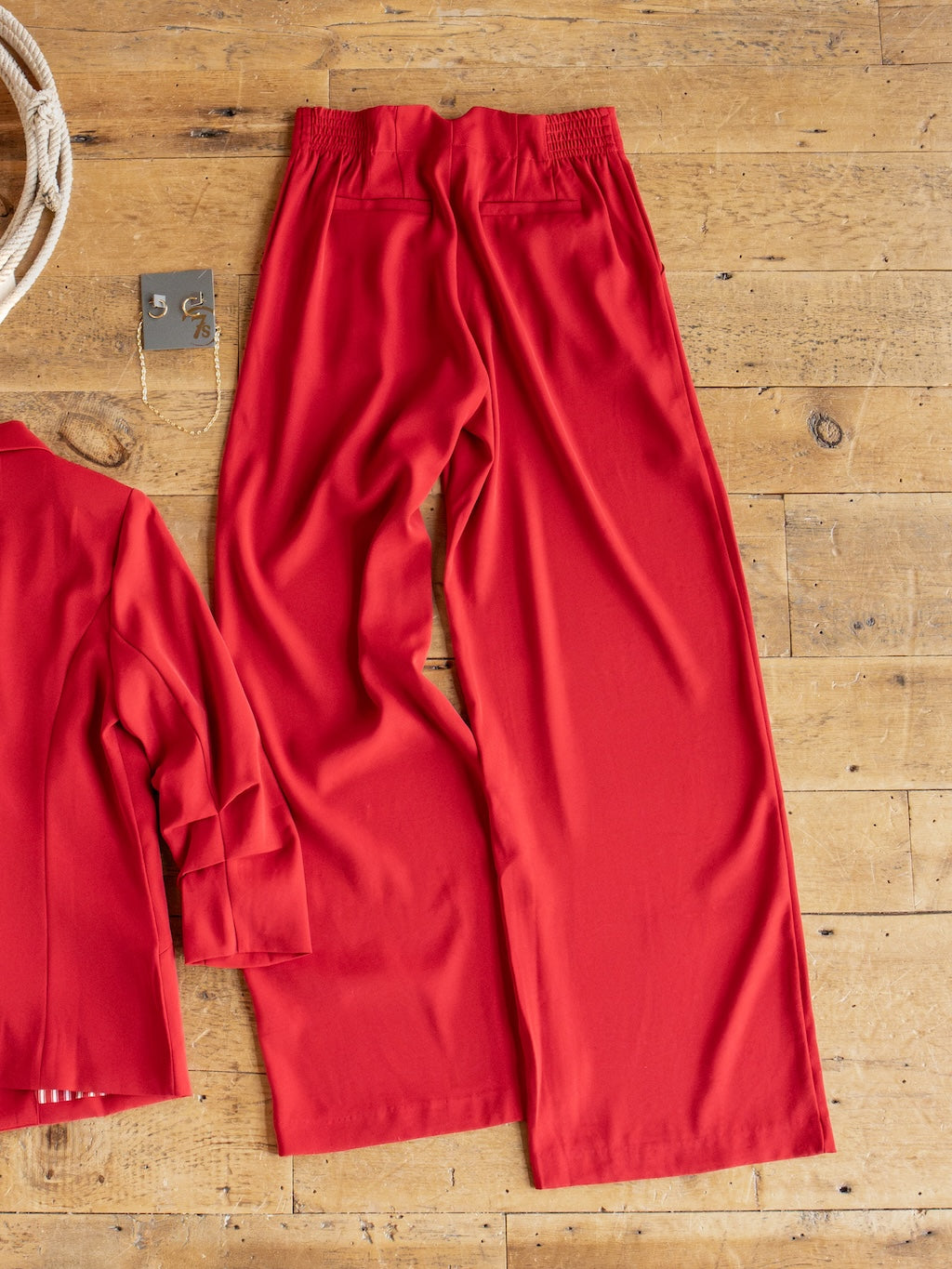 Revillo Red Blazer Set