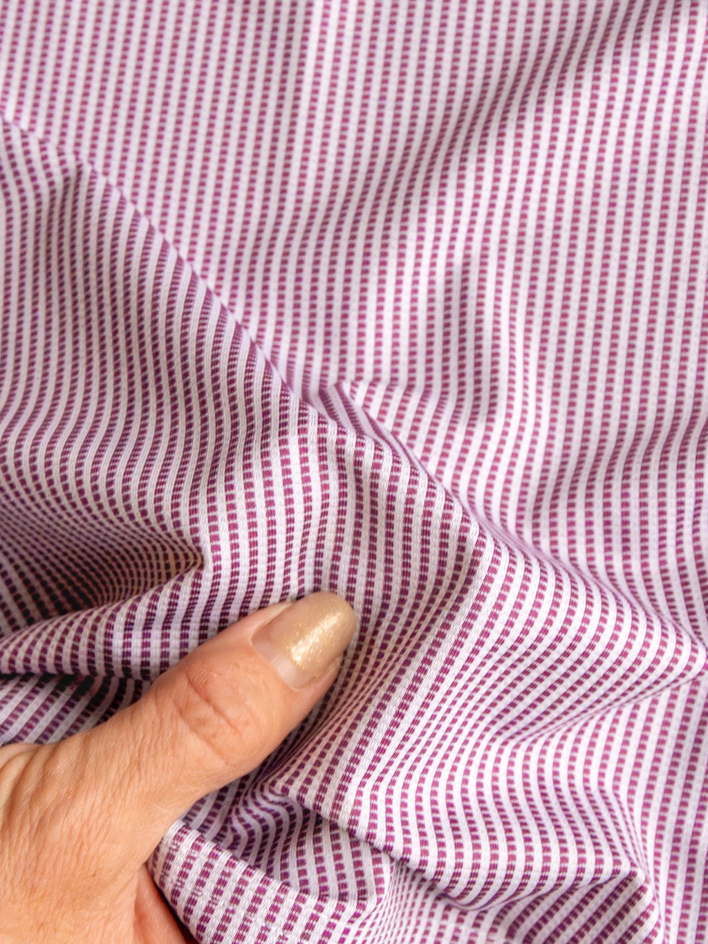 Payden Burgundy Striped Polo