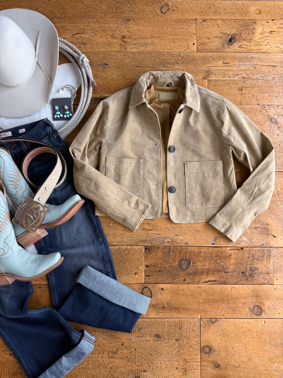 Sausalito Tan Suede Jacket