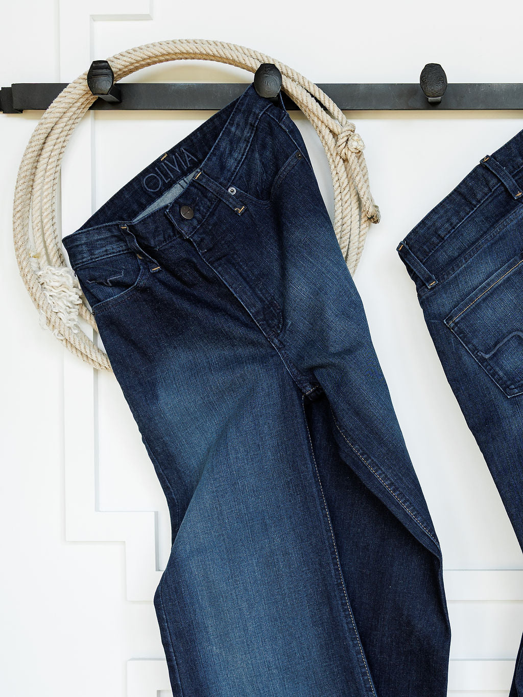 The Olivia High Rise Wide Leg Jean {Dark Stitch}