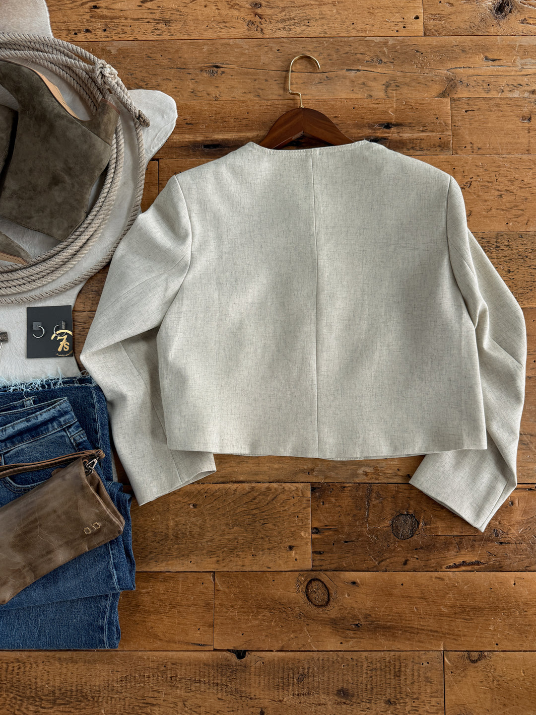 Mead Oatmeal Tweed Jacket