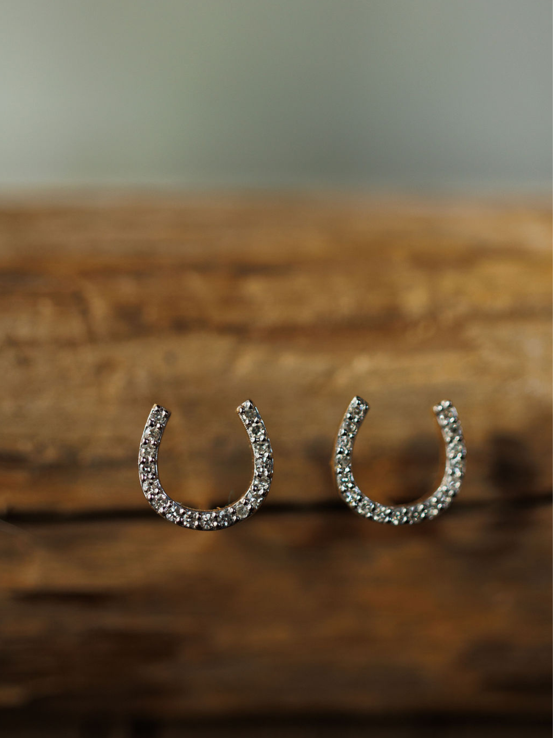 Diamond Horseshoe Earrings