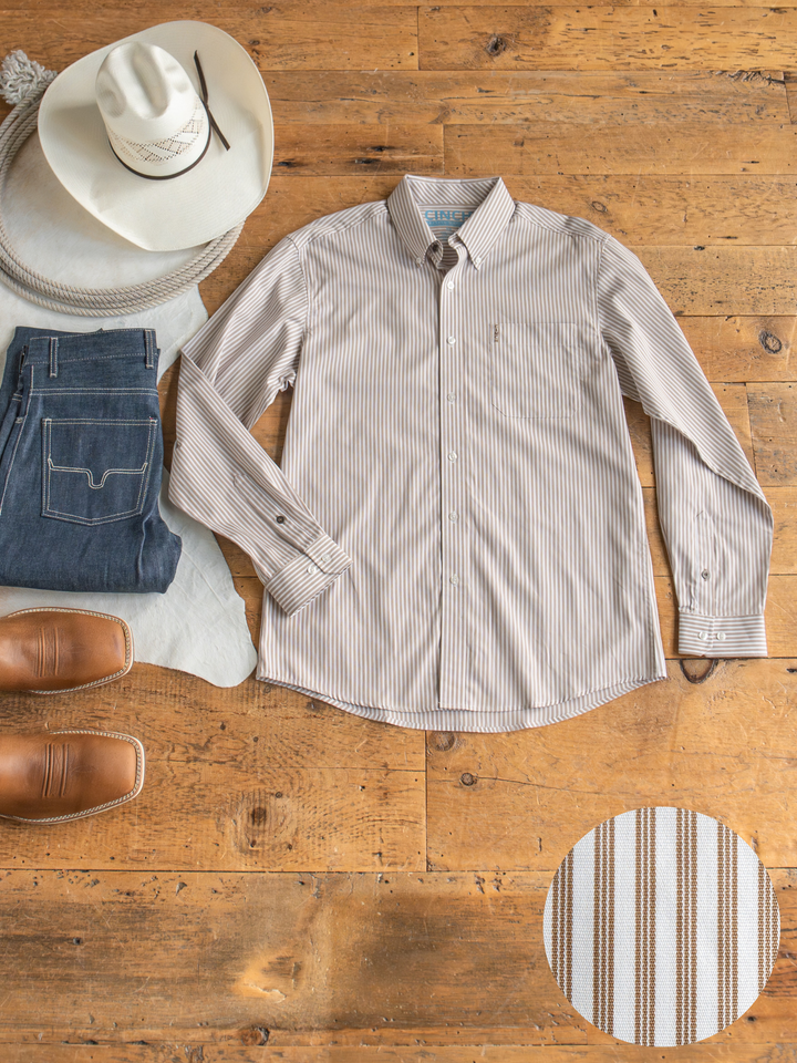 Steger Cinch Men's Pinstripe Button Up