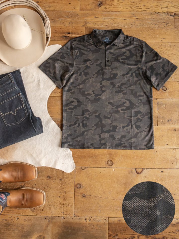 Elkton Cinch Men's Camo Polo
