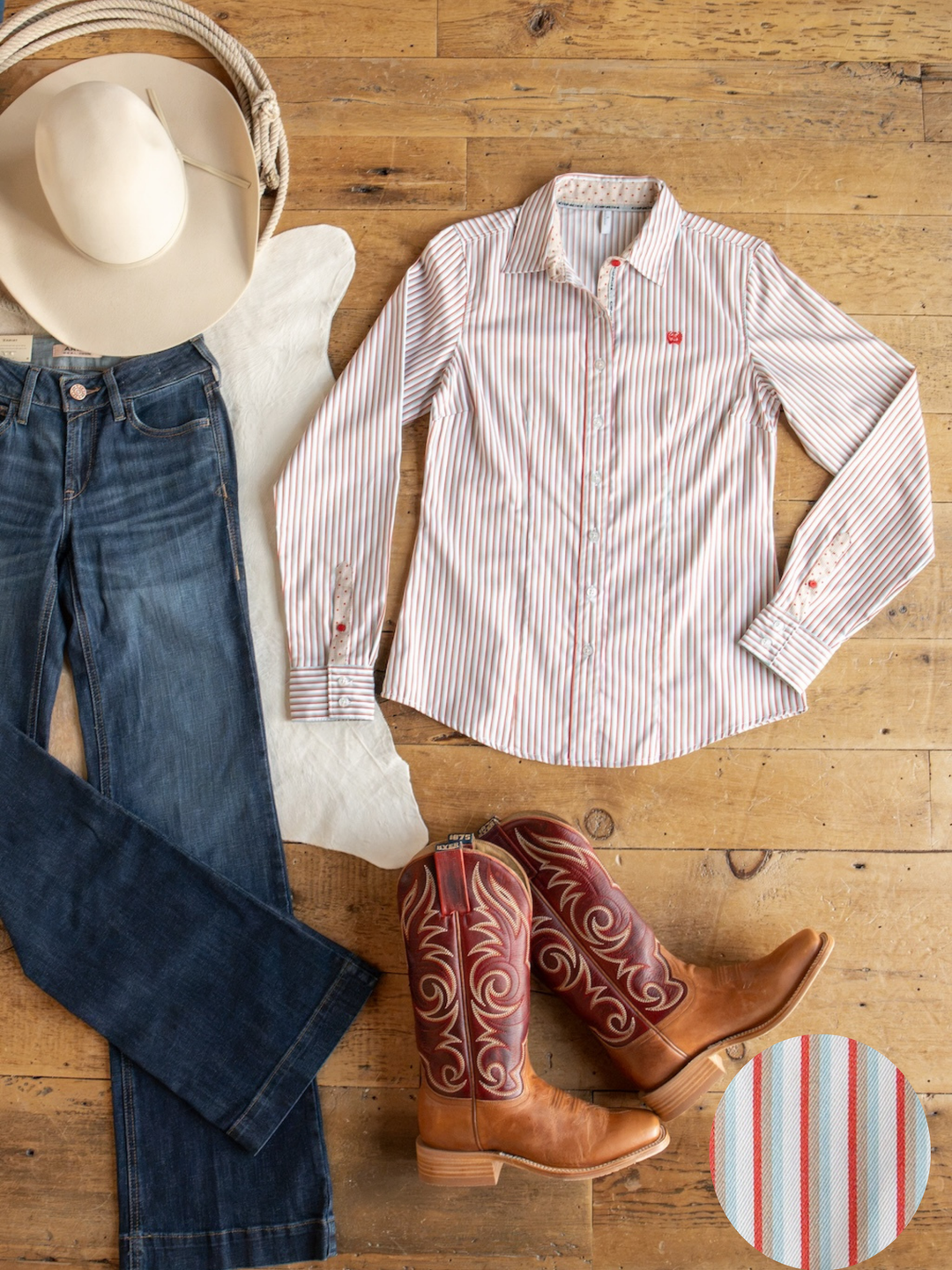 Patton Striped Tencel Performance Shirt