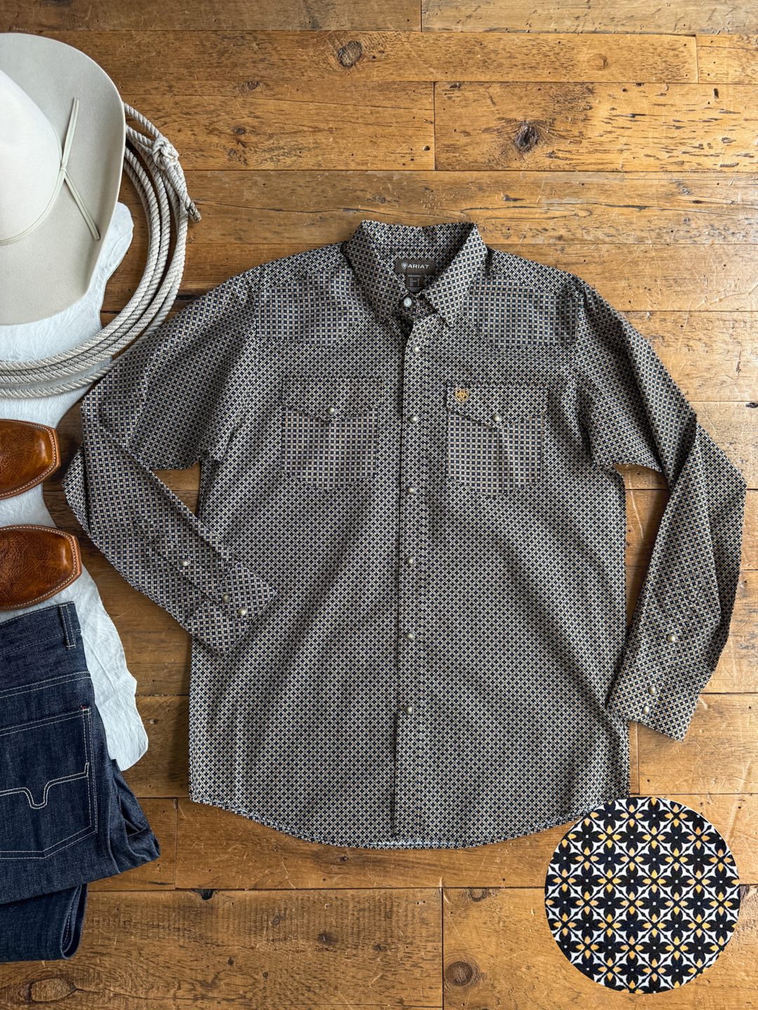 Lewisburg Ariat Men's Southwest Pearl Snap