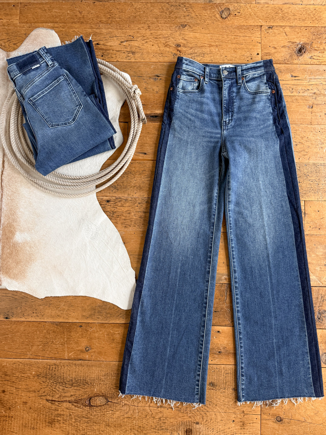 Kanen High Rise Wide Leg Jean