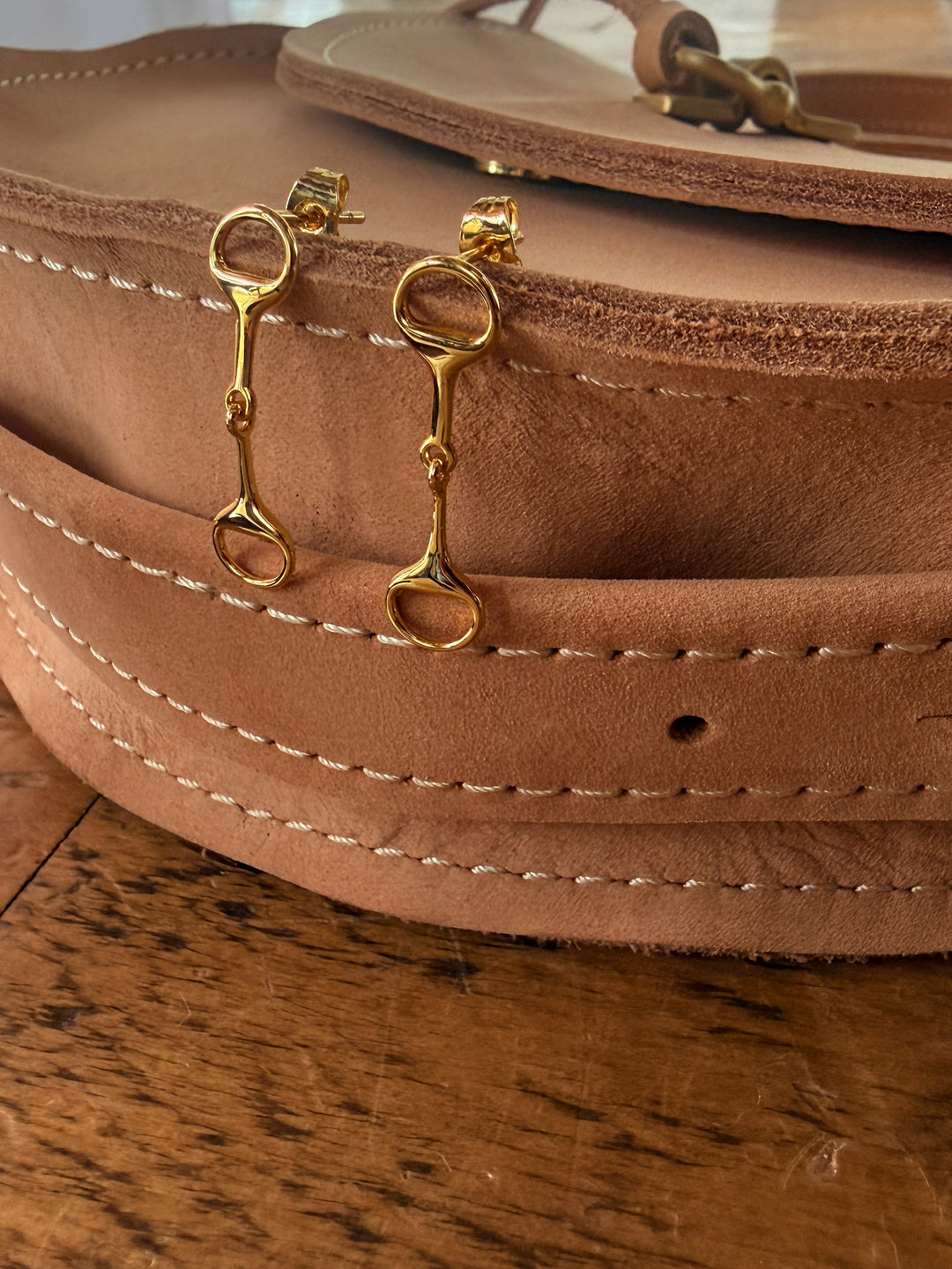 Cerritos Gold Bit Earrings