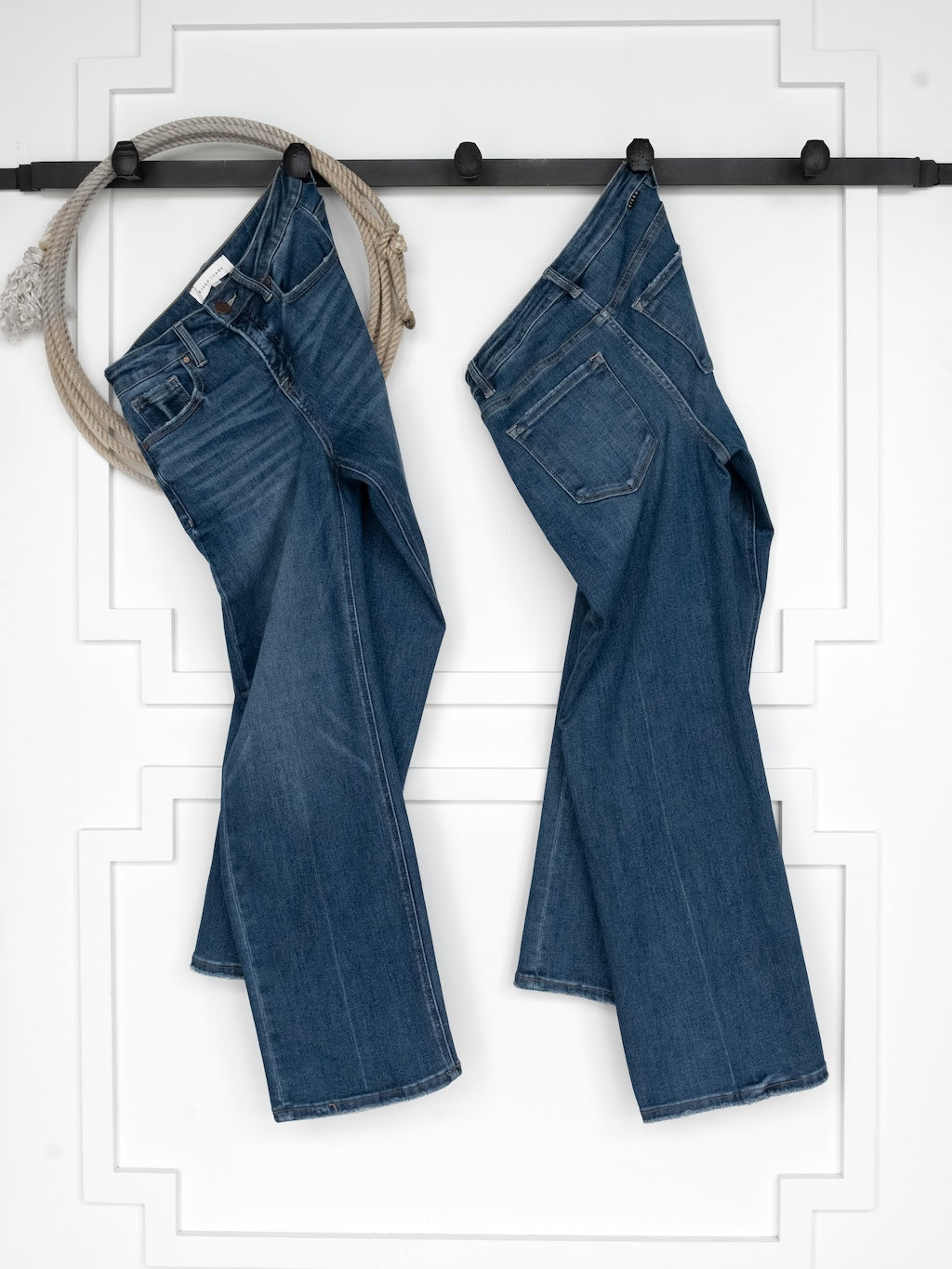 Tagan High Rise Relaxed Straight Leg Jean