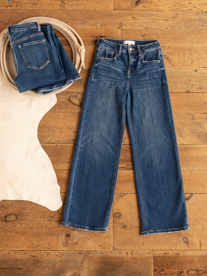 Tagan High Rise Relaxed Straight Leg Jean