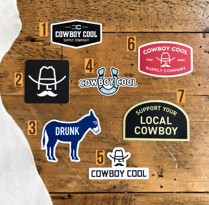 Cowboy Cool Stickers